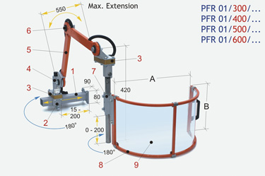 [P-854 3301600] PROTECTOR FRESADORA LEFT PFR-01/600X600