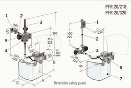 [P-854 3320320] PROTECTOR FRESADORA/TALADRO PFR 20/320