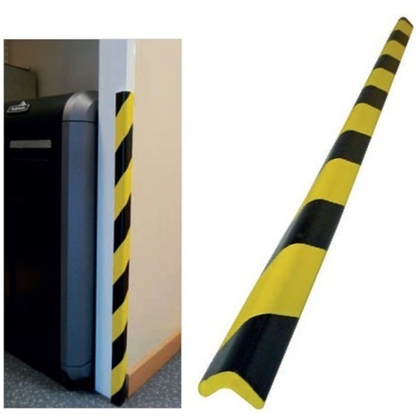 [P-854 758136932] PROTECTOR DE ÁNGULO PU3030NJ - AMARILLO/NEGRO 750X30X8MM