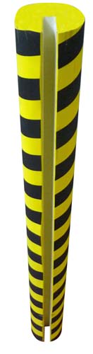 [P-854 758136080] PROTECTOR VIGAS PU702 - AMARILLO/NEGRO 1000XØ150X(75X15)MM