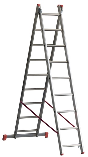 [P-854 21043] ESCALERA TRANSFORMABLE DOBLE OR207 - 7+7 PELDAÑOS