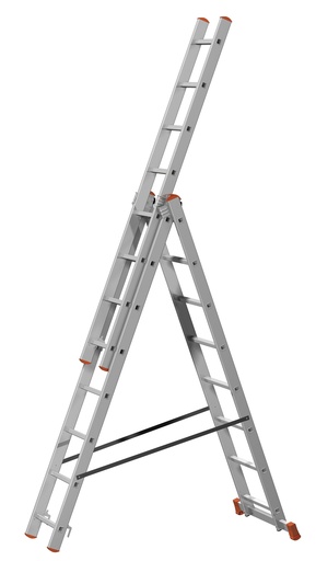 [P-854 21460] ESCALERA TRANSFORMABLE TRIPLE OR313 - 13+13+13 PELDAÑOS