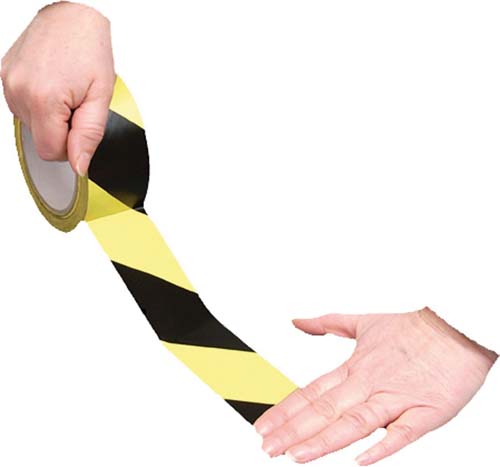 [P-854 758136868] BANDA ADHESIVA PAVIMENTOS 5001YB - AMARILLO/NEGRO 50MM 33M