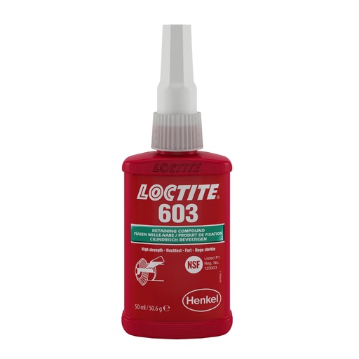 [P-220 229871] LOCTITE 603 RETENEDOR MONTAJES AJUST PIEZAS ACEITADAS (Botella  50 ml)