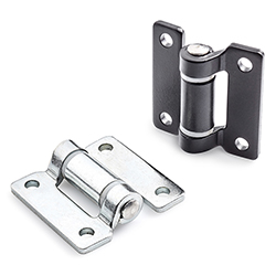 BISAGRA ESTAMPADA METÁLICA CON TALADROS PASANTES