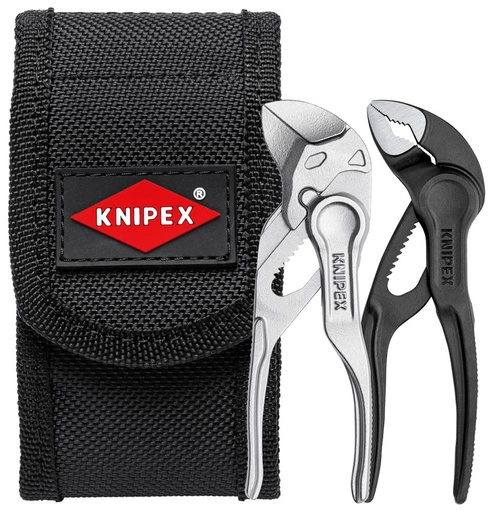 [7655932005] JUEGO ALICATES MINI 2PZAS. EN FUNDA CINTURÓN KNIPEX  