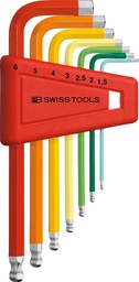 JUEGO LLAVES ALLEN EN SOPORTE PLÁSTICO RAINBOW PTA ESFÉR PB SWISS TOOLS