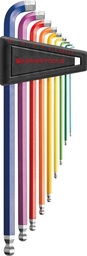 [7659631010] JUEGO LLAVES ALLEN JUEGO 9 PIEZAS 1,5-10 90-100º RAINBOW PB SWISS TOOLS