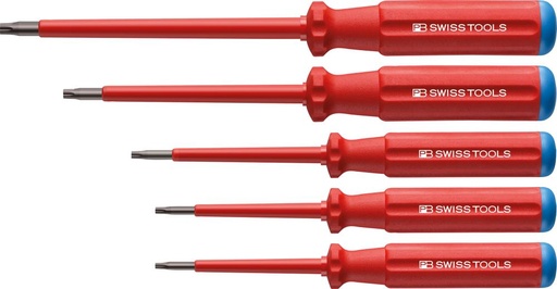 [7659831000] JUEGO DESTORNILLADORES VDE 5 PIEZAS TORX EN CARTÓN CLASSIC PB SWISS TOOLS