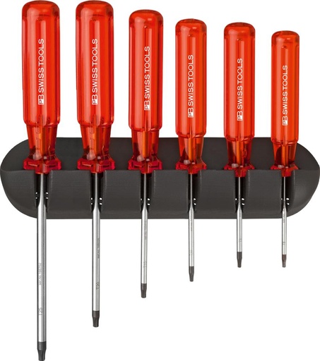 [7665910070] JUEGO DESTORNILLADORES 6 PIEZAS TORX EN SOPORTE MURAL CLASSIC PB SWISS TOOLS