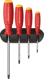 [7665910025] JUEGO DE DESTORNILLADORES 4 PIEZAS PH EN SOPORTE MURAL SWISSGRIP PB SWISS TOOLS