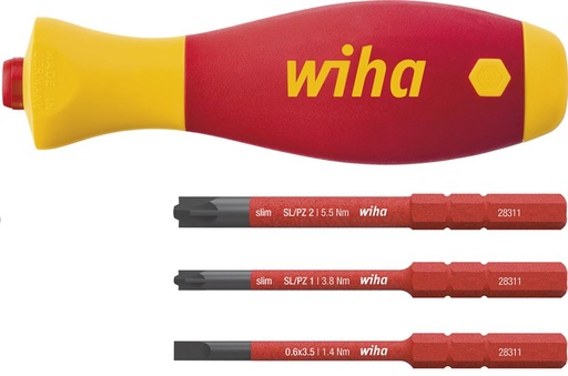 [7693569085] JUEGO DE DEST. VDE 4 PZAS. SOFTFINISH WIHA  