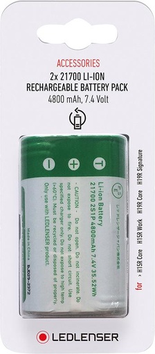 [7690581085] BATERÍA DE REPUESTO 2X21700 3,7V 4800MAH LEDLENSER 