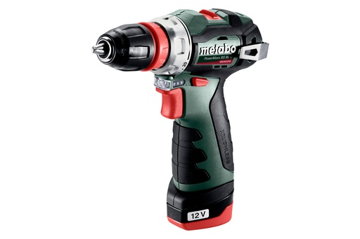 [P-222 601749500] TALADRO ATORNILLADOR DE BATERIA METABO POWERMAXX BS 12 BL Q (2x Li-POWER 2.0 Ah)