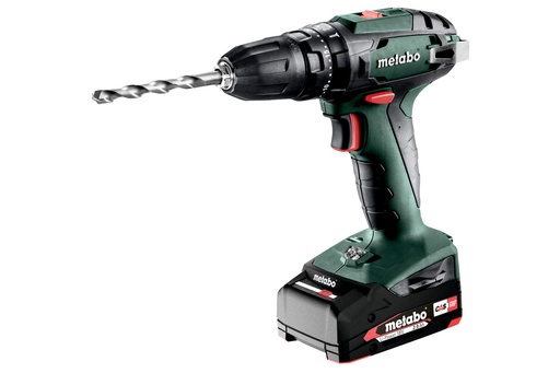 [P-222 602245560] TALADRO ATORNILLADOR DE PERCUSION DE BATERIA METABO SB 18 - PORT. 10 MM (2x LI-POWER 2.0 Ah)