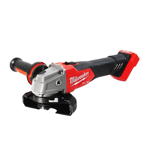[P-1429 4933478428] AMOLADORA ANGULAR M18 FUEL™, DIÁMETRO DEL DISCO 125MM, 8500RPM, AVS, FIXTEC™, PROTECCIÓN ANTI-KICKBACK, INTERRUPTOR DE BOTÓN CON BLOQUEO. INCLUYE GUARDA ADICIONAL PARA CORTE. SE SUMINISTRA EN VERSIÓN CERO, SIN BATERÍAS NI CARGADOR, EN HD-BOX M18FSAG125X-0X