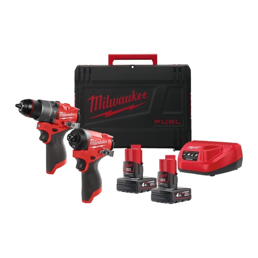 [P-1429 4933480587] M12FPD2 + M12FID2. SE SUMINISTRA CON 2 BATERÍAS M12B4 Y CARGADOR C12C, EN HD-BOX M12FPP2A2-402X