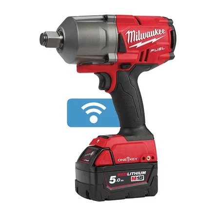 [P-1429 4933459730] LLAVE DE IMPACTO DE ALTO PAR M18 FUEL™ ONE-KEY™, RECEPCIÓN 3/4" CON ANILLO DE FRICCIÓN, 4 MODOS, MÁXIMO PAR DE APRIETE 1627NM, MÁXIMO PAR DE DESAPRIETE 2034NM. SE SUMINISTRA CON 2 BATERÍAS M18B5 Y CARGADOR RÁPIDO M12-18FC, EN HD-BOX M18ONEFHIWF34-502X
