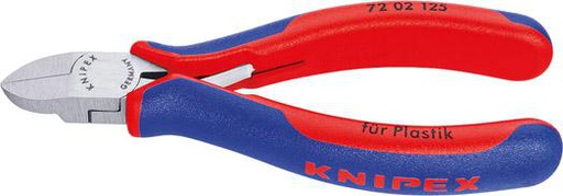 [76532A0125] ALICATE DE CORTE DIAGONAL PARA PLÁSTICO 125MM KNIPEX