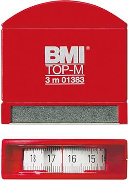 [7644650003] CINTA METRICA DE BOLSILLO BLANCA CONSUELA DE ACERO 3MX13MM BMI