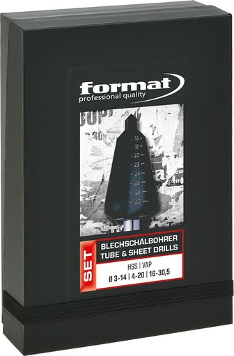 [7613060013] JGO BROCAS CONICAS PARA  CHAPA HSS 3-30,5MM EN ENVASE SOSTENIBLE FORMAT
