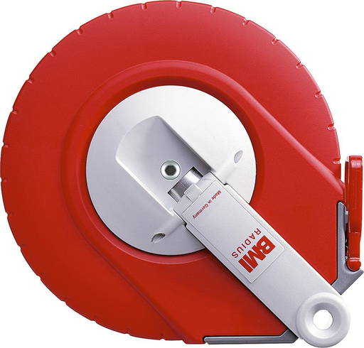 CINTA MÉTRICA CON CARCASA DE ACERO BLANCA, INICIO DE MEDICIÓN A BMI