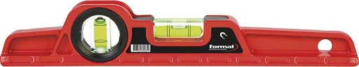 [7644680025] NIVEL DE BURBUJA DE FUNDICIÓN DE ALUMINIO 25 CM CON IMÁN EN BOLSA FORMAT