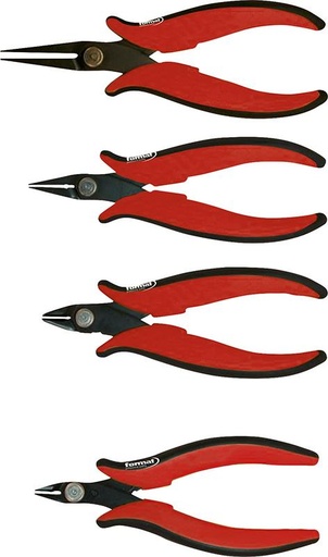 [7653670001] JUEGO DE 4 ALICATES PARA ELECTRÓNICA FORMAT