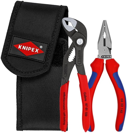 [7655932015] JUEGO DE ALICATES DE 2 PIEZAS EN RIÑONERA KNIPEX