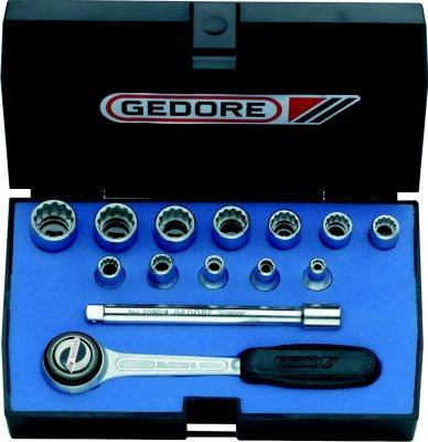 [7660070060] SURTIDO DE LLAVES DE VASO 1/4" 14 PIEZAS D20 DMU-3 GEDORE