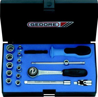 [7660070020] JUEGO LLAVES VASO 1/4" 17 TLG.D EMU- 3 GEDORE