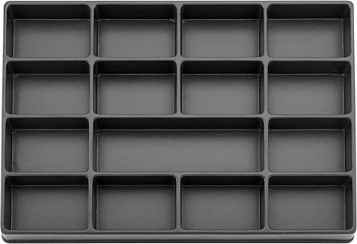 [7661759940] MÓDULO HERRAMIENTA 3/3 VACÍO 15 COMPARTIMENTOS PLÁSTICO FORTIS