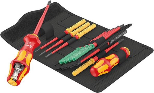 [7663581006] JUEGO DE VARILLAS INTERCAMBIABLES KRAFTFORM TURBO VDE 16 UNIDADES WERA