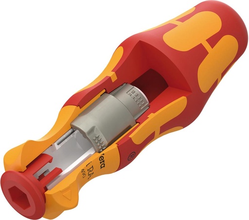 [7663580015] MANGO DE DESTORNILLADOR KRAFTFORM VDE CON CARRACA WERA