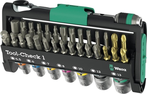 [7664820155] JUEGO PUNTAS TOOL-CHECK 38 UNIDADES WERA