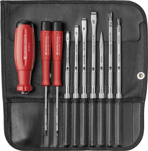 [7666221025] JUEGO DE VARILLAS INTERCAMBIABLES 10 UNIDADES PB SWISS TOOLS