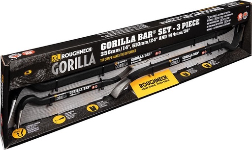 [7667573000] JUEGO DE PATA DE CABRA 3 UNIDADES 350+600+900MM GORILLA BAR