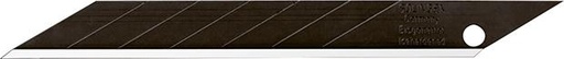 [7673150070] HOJA SECCIONABLE NEGRA 9MM PAQUETE DE 10 UNIDADES 30 GRADOS LUTZ