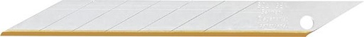[7673150075] HOJA SECCIONABLE TIN 9MM PAQUETE DE 10 UNIDADES 30 GRADOS LUTZ BLADES