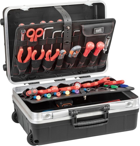 [7673820050] MALETA DE HERRAMIENTAS CON RUEDAS REVO 445X315X190MM GT LINE