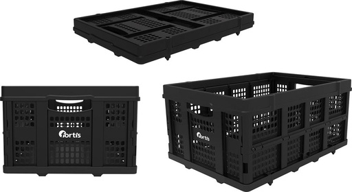 [7673990015] CESTA PLEGABLE PARA CARRETILLA MULTIUSOS (2 UDS) FORTIS