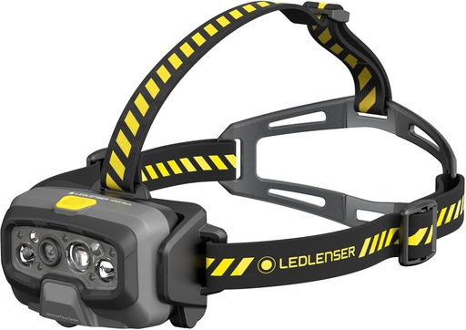 [7690581115] LINTERNA DE CASCO DE BATERÍA HF8R WORK YELLOW 20-1600 LUMEN LEDLENSER