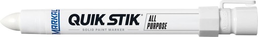 [7697140025] MARCADOR MARKAL QUIK STIK BLANCO, DE SECADO RÁPIDO