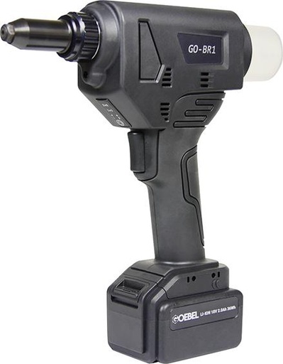 [7692600040] REMACHADORA A BATERÍA GO-BR1 CON 2 BATERÍAS Y CARGADOR GOEBEL