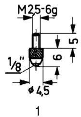 [7642360001] CALIBRE DE MEDICION ACEROTIPO 1/ESTANDAR  KÄFER