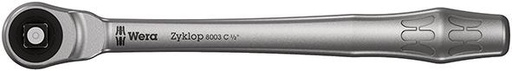 [7660020016] CARRACA PASANTE 1/2"     ZYKLOP METAL PUSH  WERA