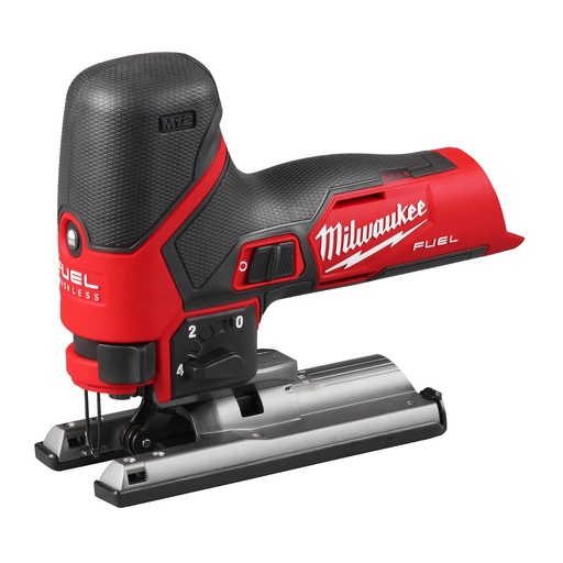 [P-1429 4933500574] SIERRA DE CALAR SUBCOMPACTA M12 FUEL™, CAPACIDAD MÁXIMA EN MADERA/ACERO/ALUMINIO 70/3/3MM, CARRERA 22MM, 800-3.000CPM, MODO DE ARRANQUE AUTOMÁTICO, CAPACIDAD DE CORTE A BISEL 45°, CAMBIO DE HOJA FIXTEC™, LUZ LED DESACTIVABLE INTEGRADA, PÉNDULO. INCLUYE 1 HOJA, ADAPTADOR DE EXTRACTOR DE POLVO, CUBRE POLVO, PROTECTOR ANTIASTILLAS Y ZAPATA BLANDA. SE SUMINISTRA EN VERSIÓN CERO, SIN BATERÍAS NI CARGADOR M12FJS-0