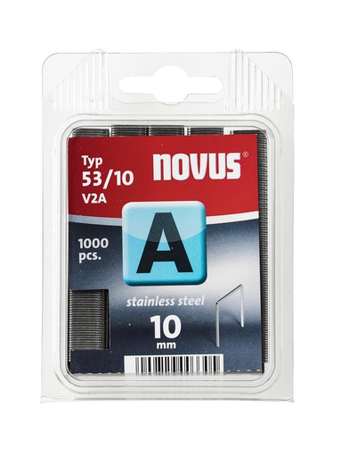 [7601950570] CAJA 2500 GRAPAS TIPO 53 10MM ACERO INOXIDABLE NOVUS