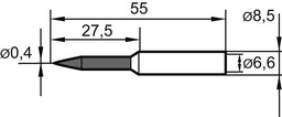 [7691500011] PUNTA SOLDADURA REPUESTO PUNTA LÁPIZ 0,4MM ERSA