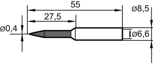 [7691500011] PUNTA SOLDADURA REPUESTO PUNTA LÁPIZ 0,4MM ERSA